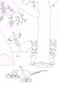 album livre enfant jeunesse éducatif abeille ferme forêt lapinou lapinette lapin coloriage animaux