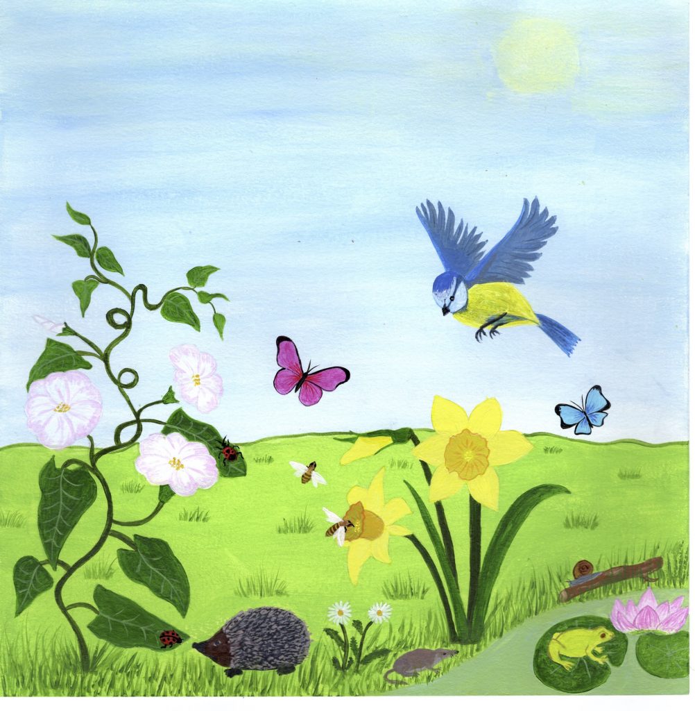 tableau peinture acrylique toile paysage nature couleur campagne mer montagne promenade vacances beauté environnement bonne humeur joie de vivre